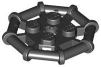 LEGO part Piastra, Modificata 2 x 2 con Telaio Barra Ottagonale (30033)