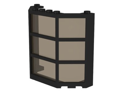 LEGO part Fenêtre 3 x 8 x 6 Baie avec Verre Trans-Marron (30185c01)