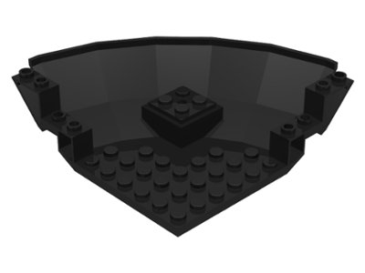 LEGO part Panel 10 x 10 x 2 2/3 Quarter Saucer Base (30201)