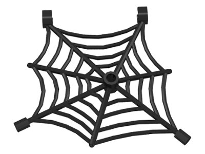 LEGO onderdeel Spider Web Flat with Hollow Stud, Bar Ends, and Clips (30240)