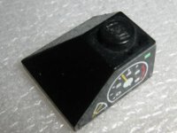 LEGO part Slope 45 2 x 2 Double Convex with Gauges Pattern Left (Sticker) - Sets 8431 / 8438 / 8460 3045pb02L