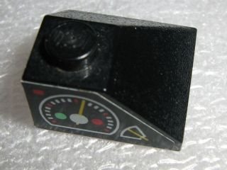 LEGO part Slope 45 2 x 2 Double Convex with Gauges Pattern Right (Sticker) - Sets 8431 / 8438 / 8460 (3045pb02R)