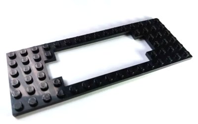 LEGO part Plate, Modified 6 x 16 with Motor Cutout Wide (3058b)