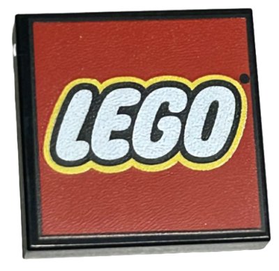 LEGO onderdeel Tegel 2 x 2 met LEGO Logo Type 2 Patroon (3068pb0214)