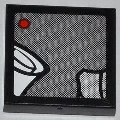 LEGO part Fliese 2 x 2 mit J. Jonah Jameson auf Bildschirm Muster 1 (Aufkleber) - Set 76005 (3068pb0763)