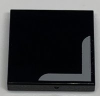 LEGO part Tile 2 x 2 with White Corner Stripe Pattern 3068pb1391