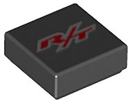 LEGO part Piastrella 1 x 1 con Motivo 'R/T' (3070pb128)