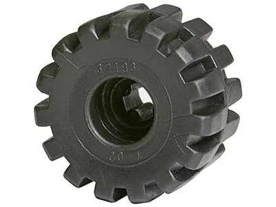 LEGO onderdeel Wheel Full Rubber Flat with Axle Hole (32193)
