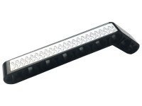 LEGO part Technic, Liftarm, Modified Bent Thick 1 x 9 (7 - 3) with Silver Tread Plate Pattern (Sticker) - Set 42108 32271pb025