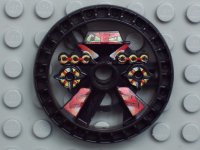 LEGO part Technic, Disque 5 x 5 - Roue Talisman RoboRider, Moule Blazooka avec Motif Robot 32303pb01