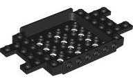 LEGO onderdeel Vehicle Base 6 x 12 x 1 with 5 x 6 Recessed Center, 12 Holes and 1 x 2 Cutouts on Ends (3385)
