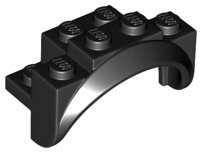 LEGO part Fahrzeug, Kotflügel 4 x 2 1/2 x 2 mit gewölbtem Rundholz, massiven Zapfen und abgerundeten Beinen (35789)