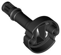 LEGO part Technic, Gear 8 Tooth with Pin Holes and Ninjago Flywheel Socket - Long Shaft (36009)