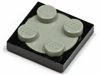 LEGO onderdeel Turntable 2 x 2 Plate with Light Gray Top (3680 / 3679) 3680c01