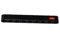 LEGO part Technic, Liftarm Thick 1 x 9 with Orange Direction Indicator Pattern Model Left Side (Sticker) - Set 42053 40490pb031L