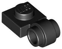 LEGO part Plate, Modified 1 x 1 with Light Attachment - Thick Ring (4081b)