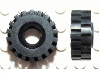 LEGO part Tire 21mm D. x 9mm Offset Tread Medium (4084)