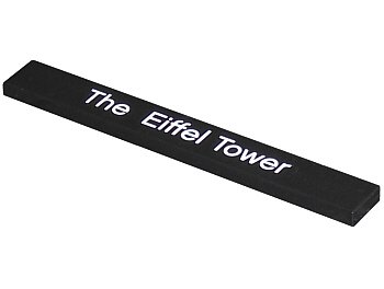 LEGO part Tile 1 x 8 with 'The Eiffel Tower' Pattern (4162pb106)