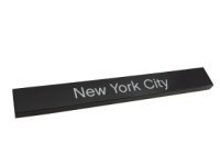 LEGO part Tile 1 x 8 with 'New York City' Pattern 4162pb135