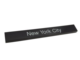 LEGO onderdeel Tile 1 x 8 with 'New York City' Pattern (4162pb135)