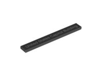 LEGO part Tile 1 x 8 with 'United States Capitol Building' Pattern 4162pb155