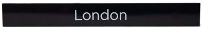 LEGO part Tile 1 x 8 with 'London' Pattern (4162pb167)