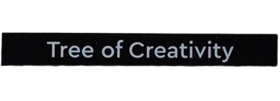 LEGO part Tile 1 x 8 with 'Tree of Creativity' Pattern (4162pb272)