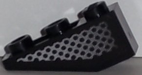 LEGO part Slope, Inverted 33 3 x 1 with Lattice Pattern Model Left Side (Sticker) - Set 8647 (4287pb004L)
