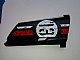 LEGO part Technic, Panel Fairing #20 Large Long, Small Hole, Side A with '13' in Circle over Red and White Stripe Pattern (Sticker) - Set 8140 44350pb018