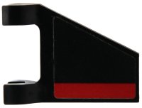 LEGO part Flag 2 x 2 Trapezoid with Red Stripe Pattern Model Left Side (Sticker) - Set 70917 44676pb058L