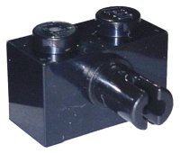 LEGO part Brick, Modified 1 x 2 with Pin and Bottom Stud Holder 44865