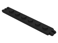 LEGO onderdeel Hinge Plate 1 x 6 with 2 and 3 Fingers On Ends 4504