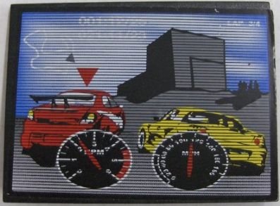 LEGO part Slope 10 6 x 8 with Racing Cars RPM & MPH on Monitor Pattern (Sticker) - Set 8682 (4515pb026)