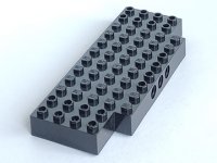 LEGO part Brick, Modified 5 x 12 with 1 x 2 Cutouts and 3 Holes on Side 45403