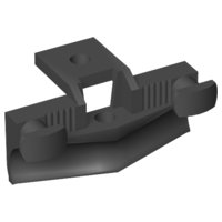 LEGO part Train Buffer Beam with Rectangular Buffers and Plow (45708)