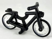 LEGO part Bicycle with Trans-Clear Wheels with Molded Black Hard Rubber Tires (4719 / 92851pb01) 4719c02