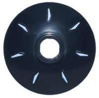 LEGO part Dish 2 x 2 Inverted (Radar) with 7 White Radial Marks Pattern 4740pb028