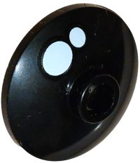 LEGO part Dish 2 x 2 Inverted (Radar) with Eye with White Circle Glints Pattern 4740pb040