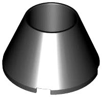 LEGO onderdeel Cone 4 x 4 x 2 Hollow No Studs 4742