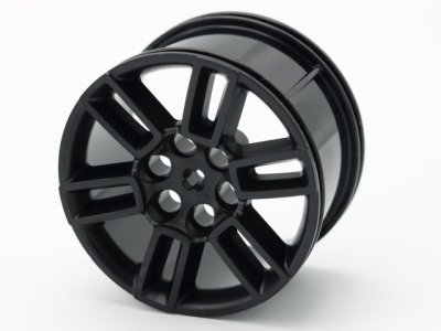 LEGO part Wheel 56mm D. x 34mm Technic Racing Medium, 6 Pin Holes, Axle Hole, Open Spokes (49294)
