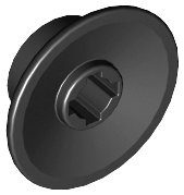 LEGO part Train Wheel Small, Hole Notched for Wheels Holder Pin 50254