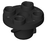 LEGO part Plate, Round 2 x 2 Thin with Rotation Stem and Screw (50407)