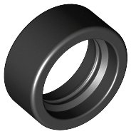 LEGO part Tire 14mm D. x 6mm Solid Smooth 50945