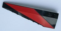 LEGO part Wedge 10 x 3 Left with Red Stripe Pattern 50955pb023