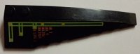LEGO part Wedge 10 x 3 Right with Light Bars and Alien Characters Pattern (Sticker) - Sets 7691 / 7692 50956pb016
