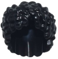 LEGO part Minifigure, Hair Curly, Bushy, Hole on Top 5108