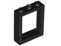 LEGO part Window 1 x 3 x 3 Flat Front 51239