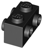 LEGO part Brick, Modified 1 x 2 with Studs on 2 Sides 52107