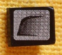 LEGO part Slope 30 1 x 1 x 2/3 with Black Air Intake Faded Pattern Model Right (Sticker) - Set 8132 54200pb049R