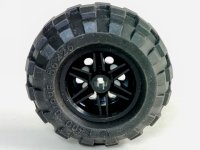 LEGO part Wheel 30.4mm D. x 20mm with No Pin Holes and Reinforced Rim with Black Tire 56 x 26 Balloon (56145 / 55976) 56145c02
